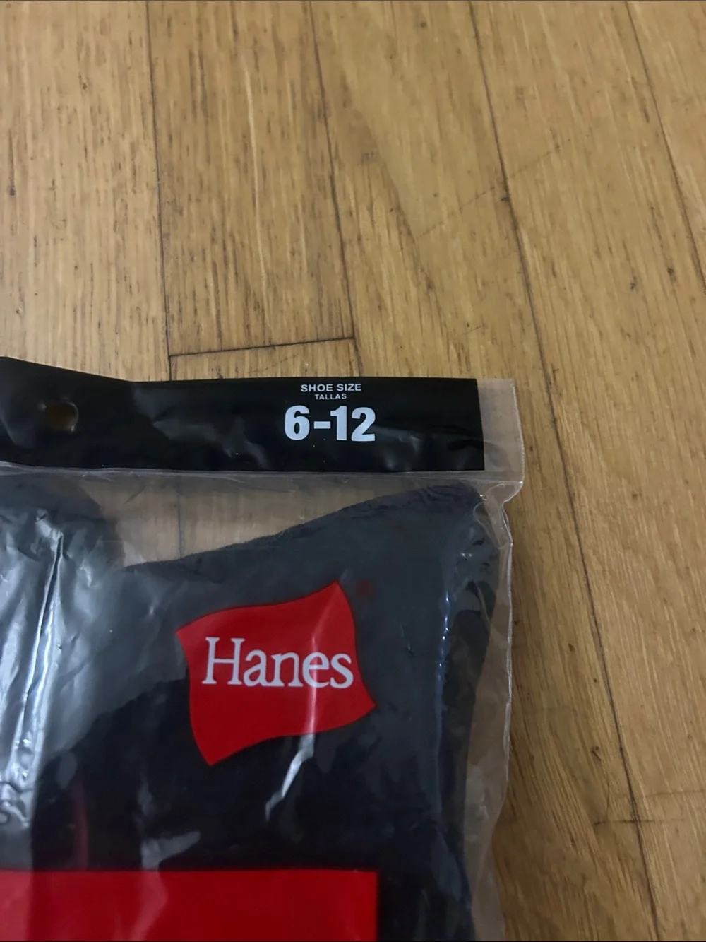 Supreme Black Socks with Red Logo Packaging